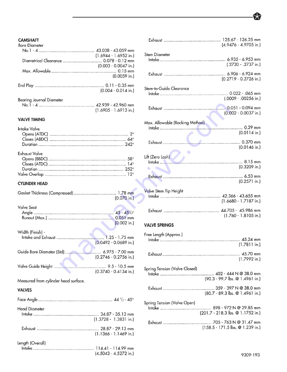 Chrysler Concorde 1993 Service Manual Download Page 451