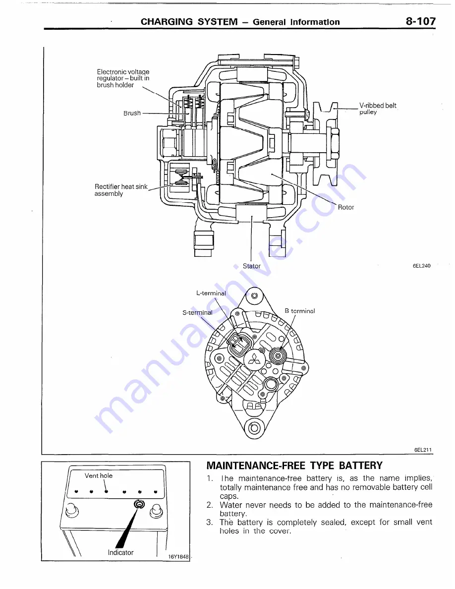 Chrysler Conquest 1988 Service Manual Download Page 119