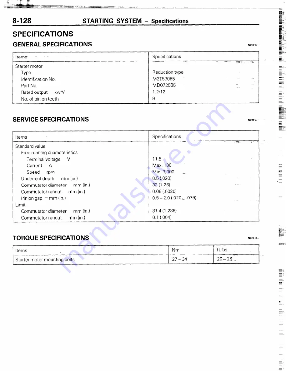 Chrysler Conquest 1988 Service Manual Download Page 140