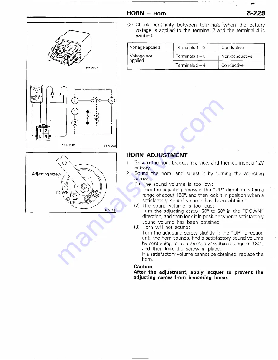 Chrysler Conquest 1988 Service Manual Download Page 241