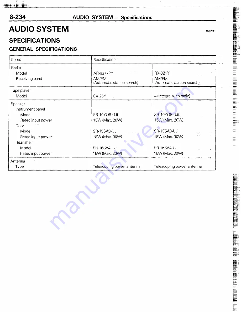 Chrysler Conquest 1988 Service Manual Download Page 246