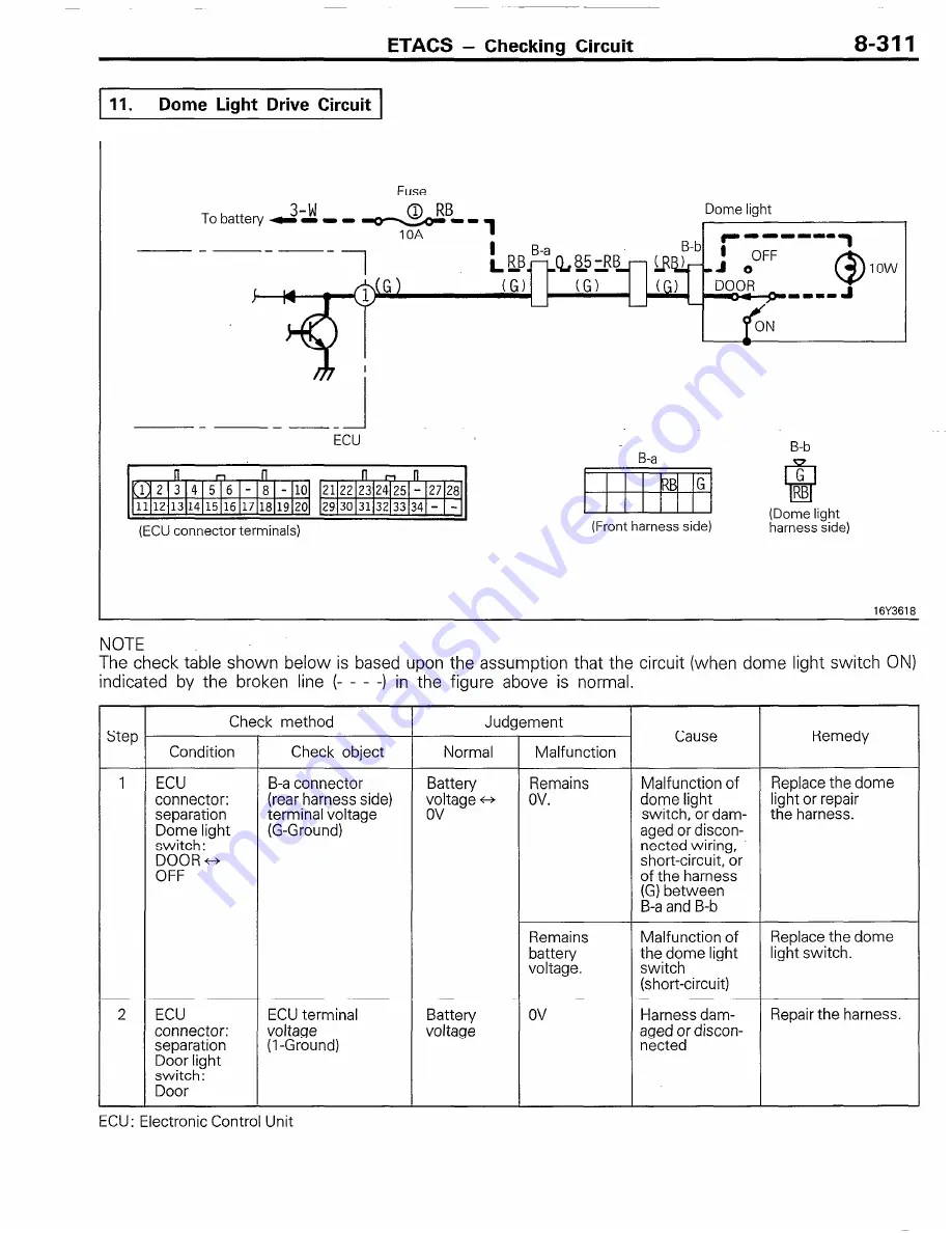 Chrysler Conquest 1988 Service Manual Download Page 323