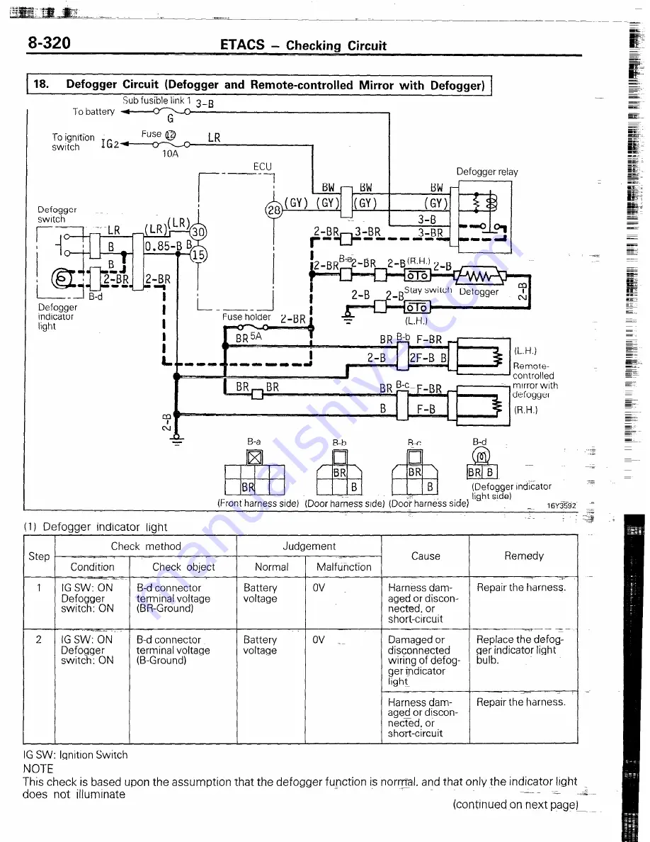 Chrysler Conquest 1988 Service Manual Download Page 332