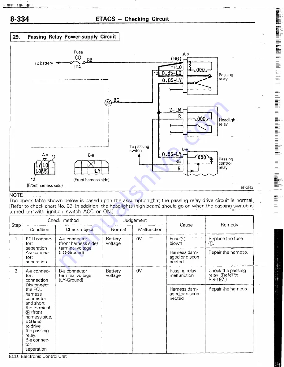 Chrysler Conquest 1988 Service Manual Download Page 344