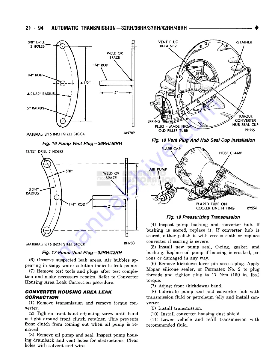 Chrysler DODGE AD100 1993 Скачать руководство пользователя страница 1095