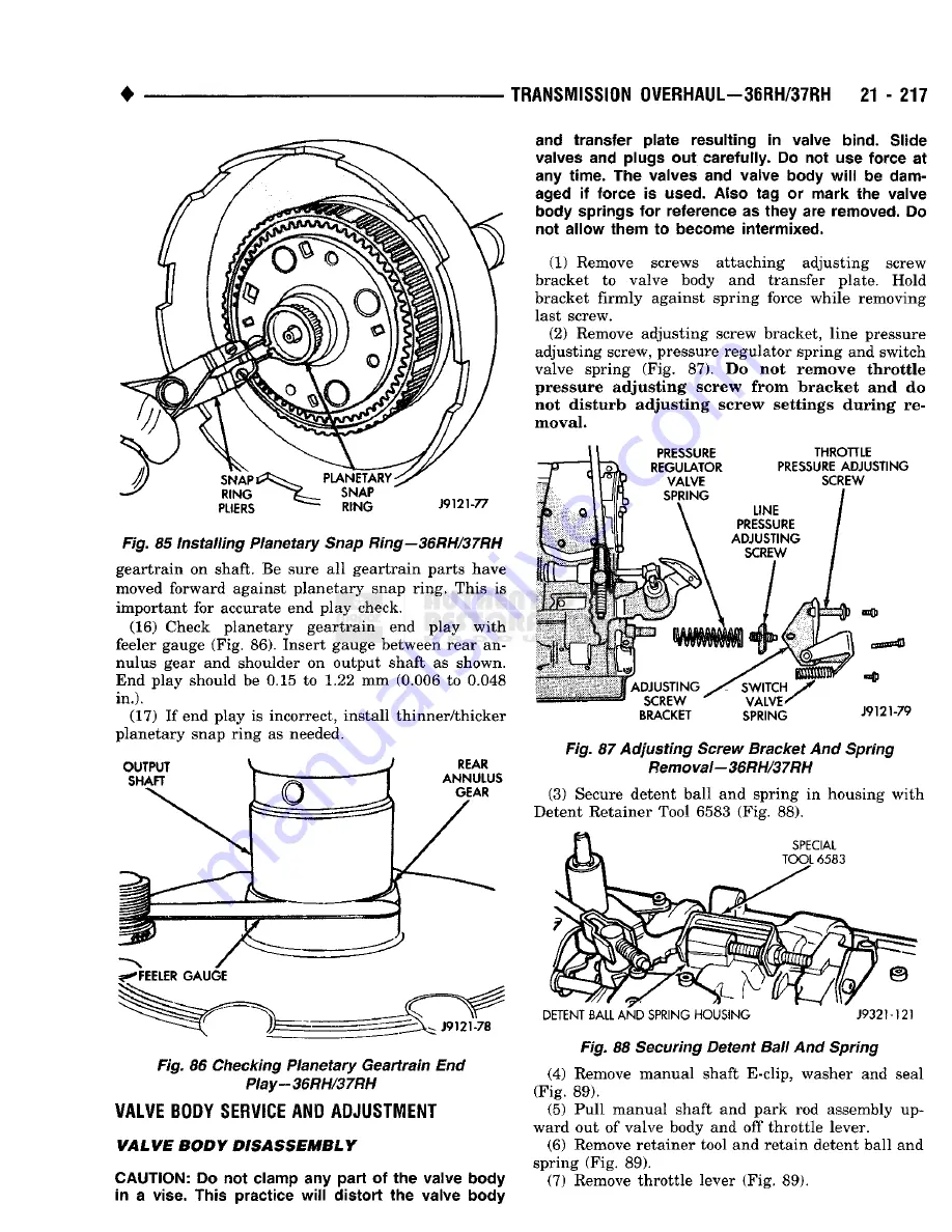 Chrysler DODGE AD100 1993 Service Manual Download Page 1218