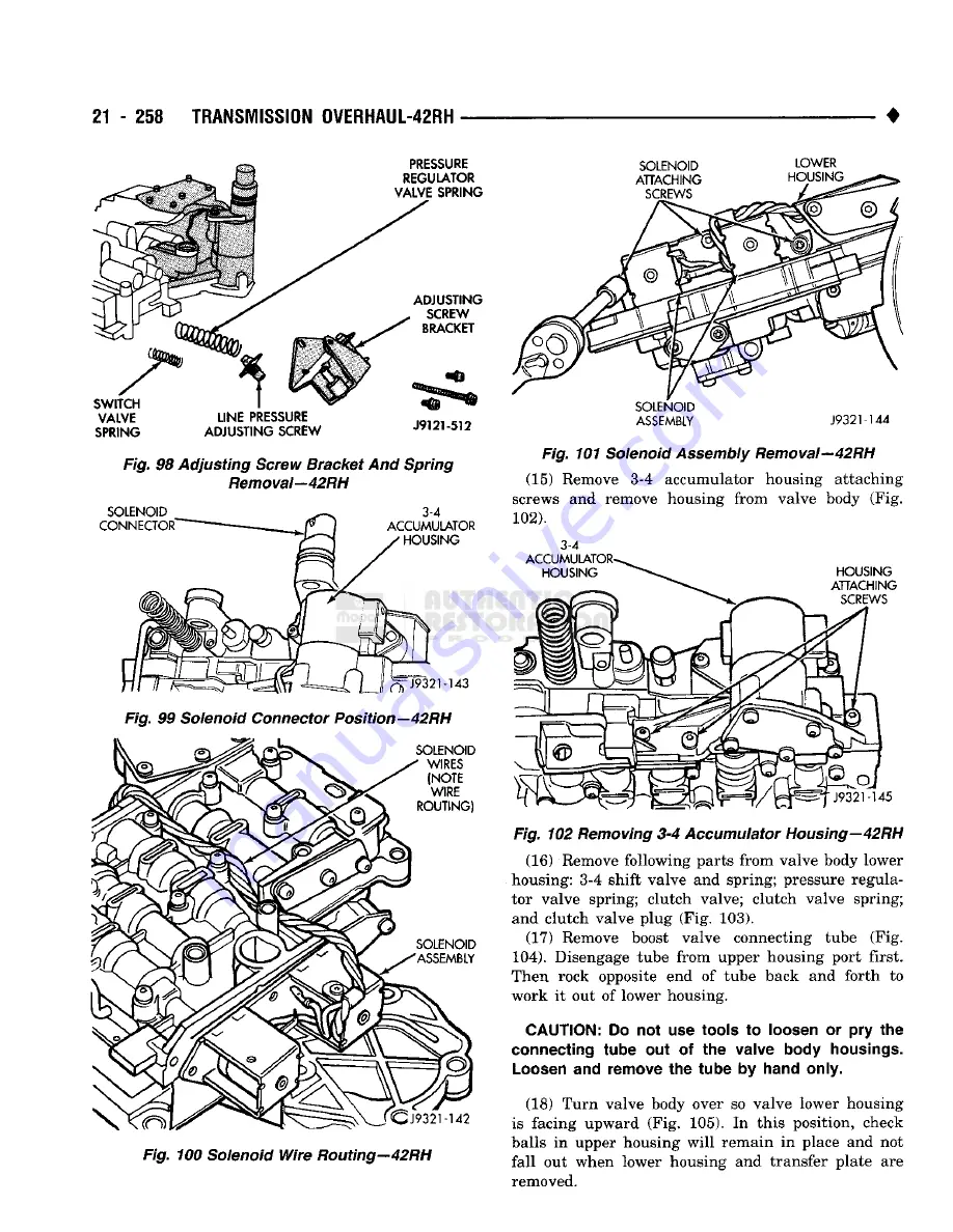 Chrysler DODGE AD100 1993 Service Manual Download Page 1259