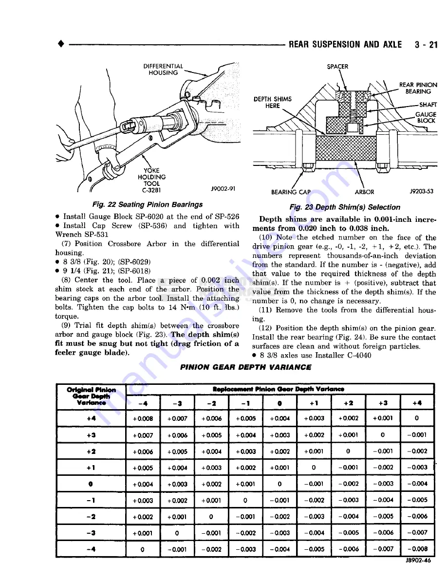 Chrysler DODGE AD100 1993 Service Manual Download Page 148