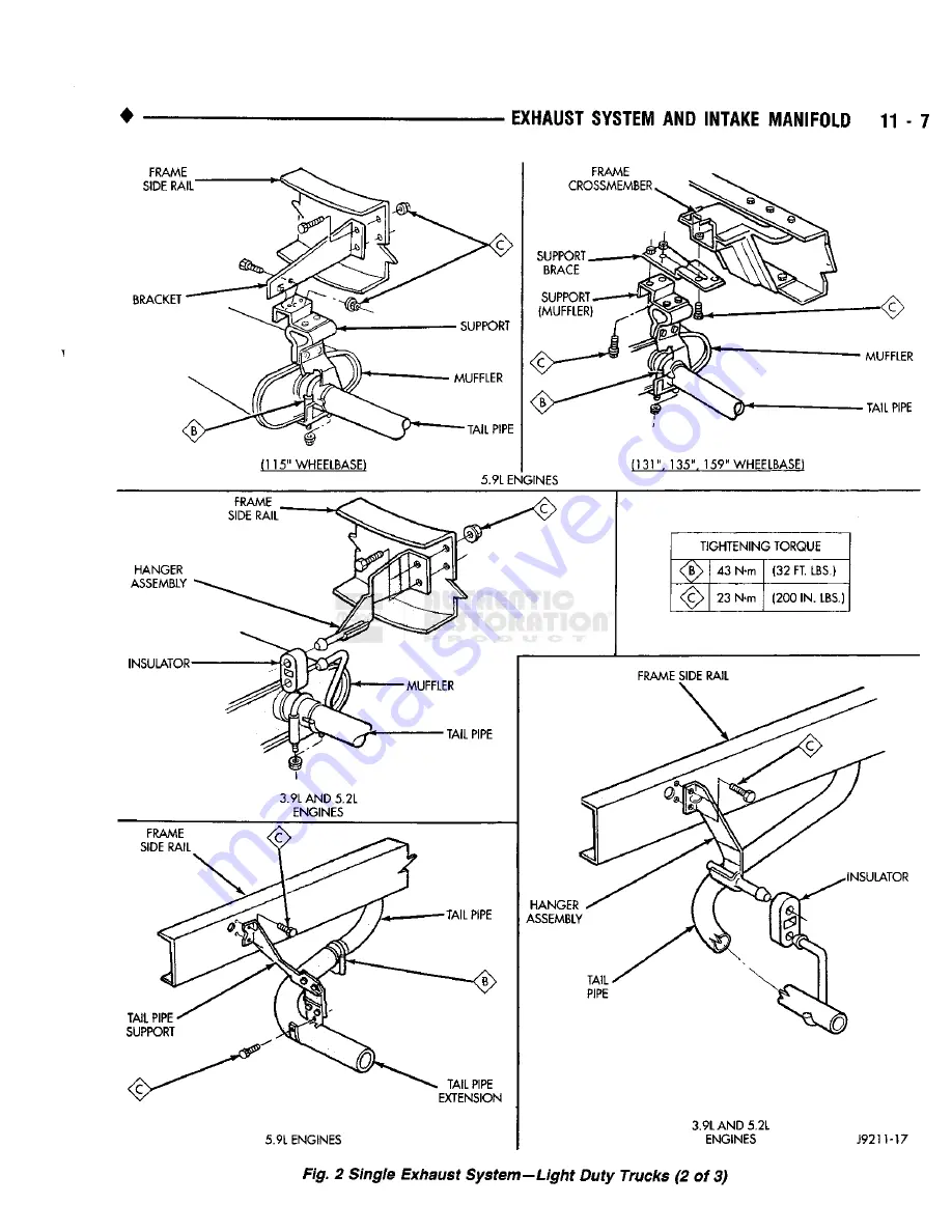 Chrysler DODGE AD100 1993 Service Manual Download Page 766