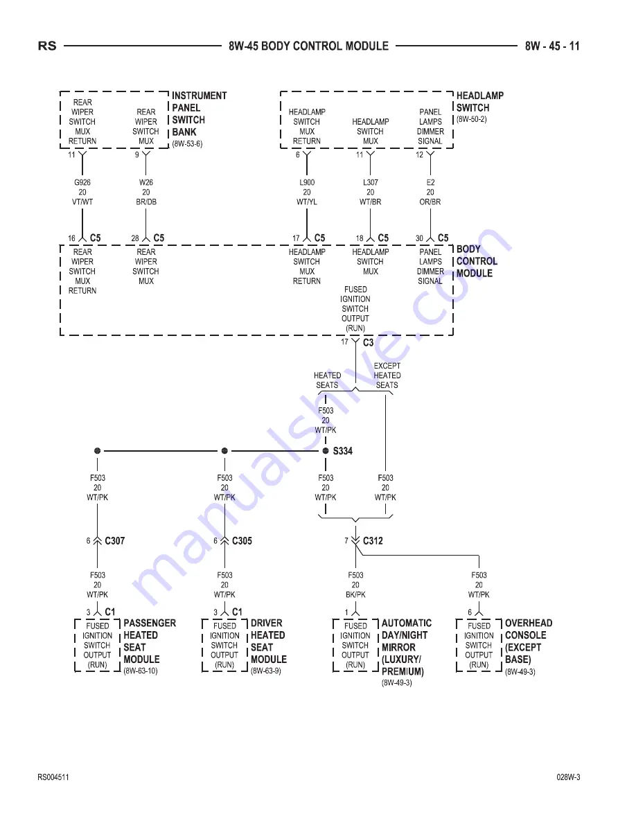 Chrysler Dodge Caravan 2002 Manual Download Page 912