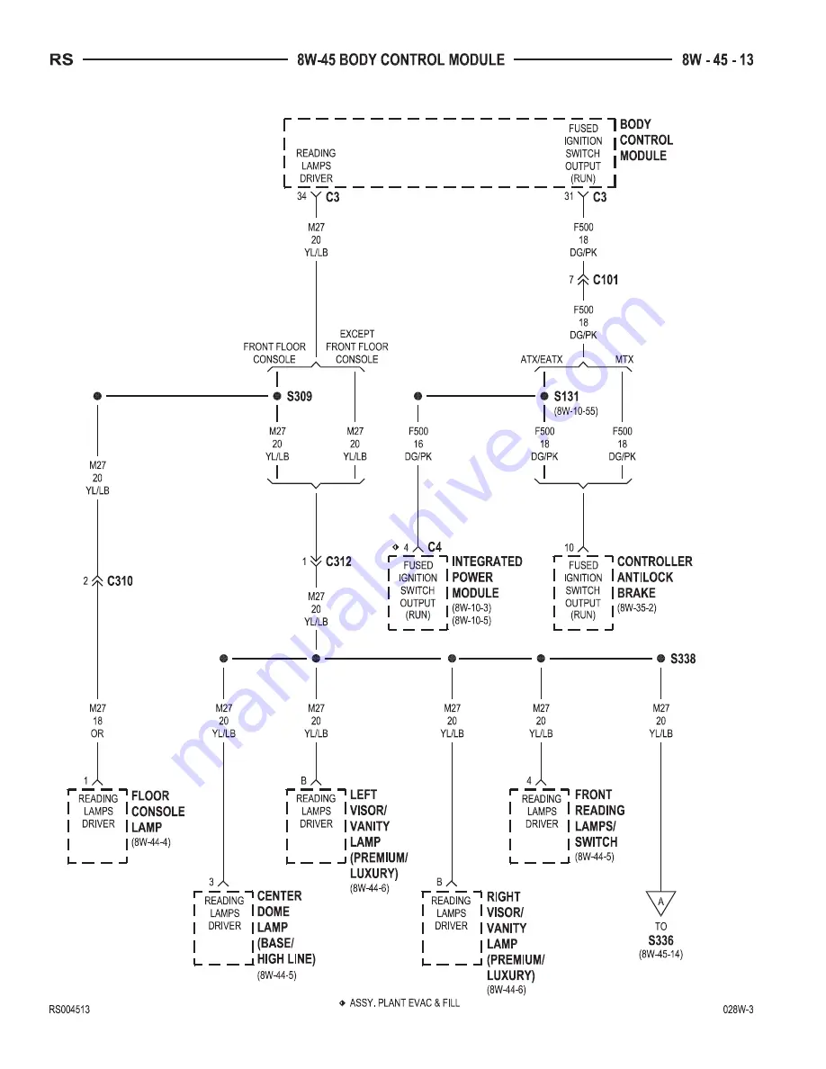 Chrysler Dodge Caravan 2002 Скачать руководство пользователя страница 914