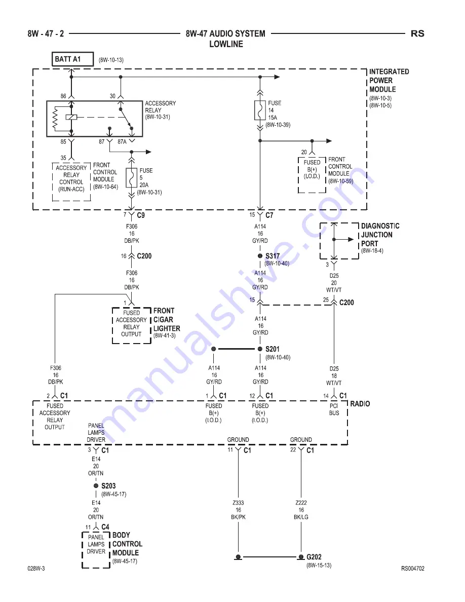 Chrysler Dodge Caravan 2002 Manual Download Page 925