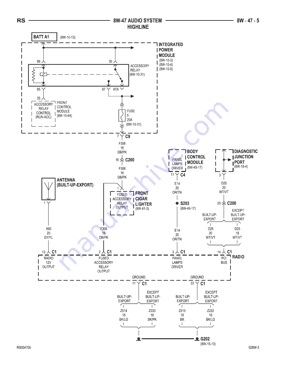 Chrysler Dodge Caravan 2002 Manual Download Page 928