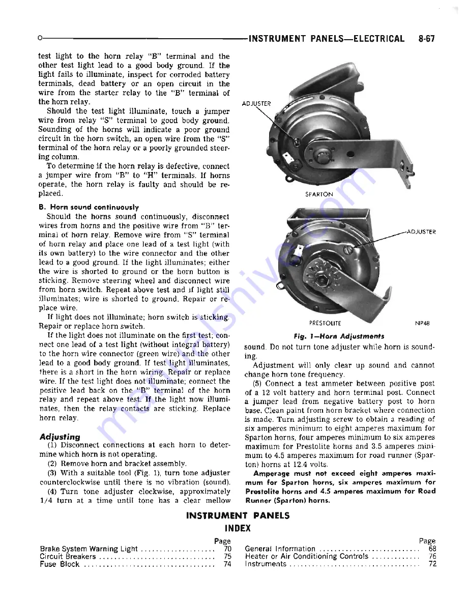 Chrysler Dodge Coronet 1969 Series Service Manual Download Page 253