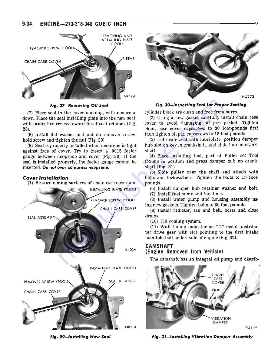 Chrysler Dodge Coronet 1969 Series Service Manual Download Page 332