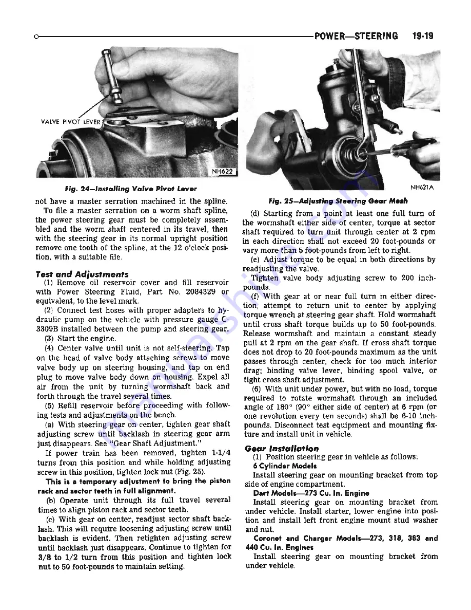 Chrysler Dodge Coronet 1969 Series Service Manual Download Page 522