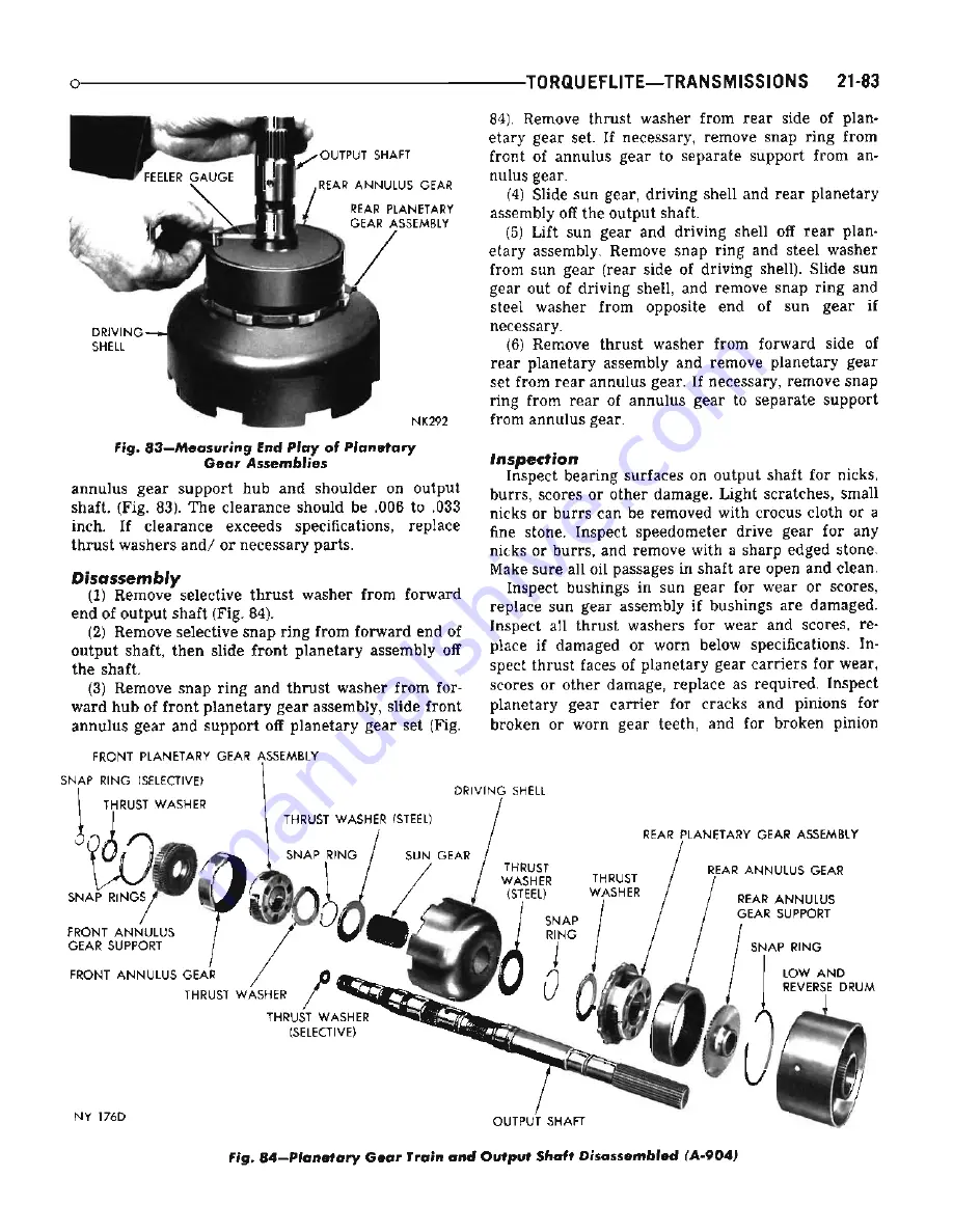 Chrysler Dodge Coronet 1969 Series Service Manual Download Page 629