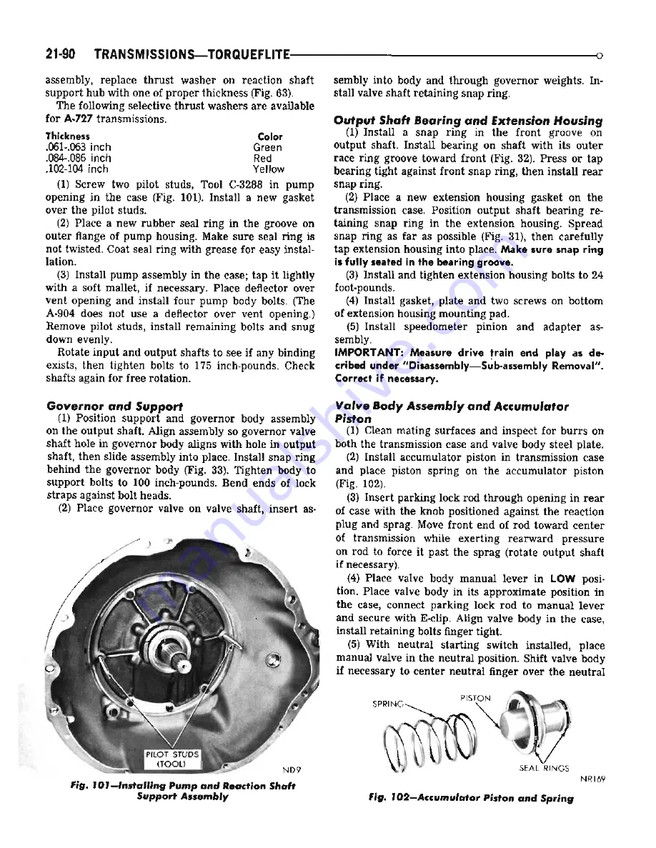 Chrysler Dodge Coronet 1969 Series Service Manual Download Page 636