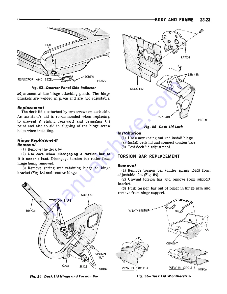 Chrysler Dodge Coronet 1969 Series Service Manual Download Page 675