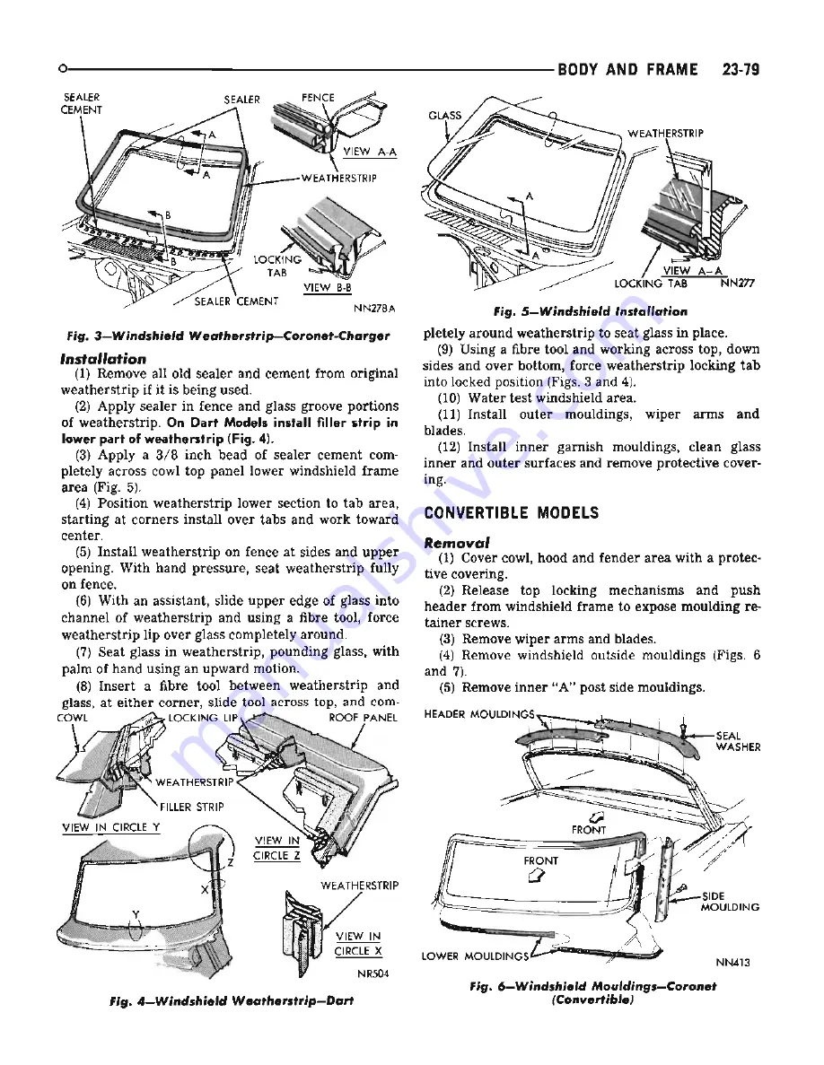 Chrysler Dodge Coronet 1969 Series Service Manual Download Page 731