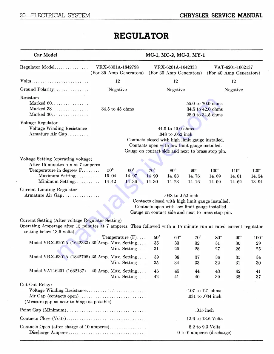 Chrysler Imperial 1959 Service Manual Supplement Download Page 34