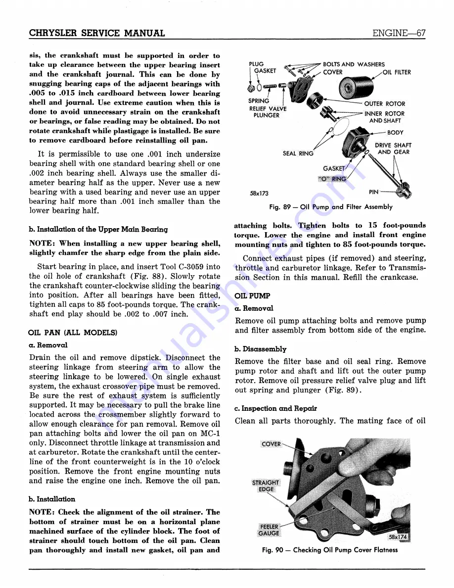 Chrysler Imperial 1959 Service Manual Supplement Download Page 71