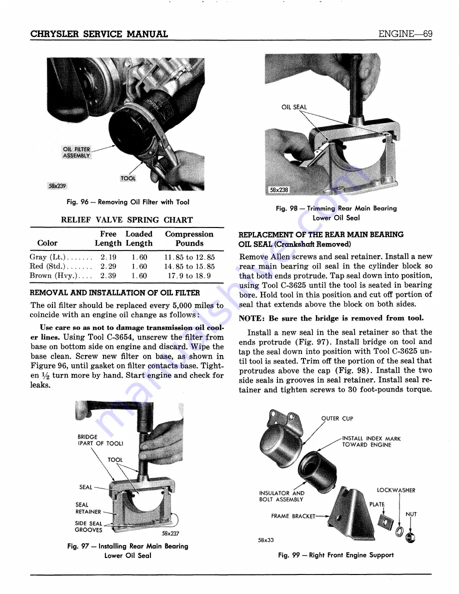 Chrysler Imperial 1959 Service Manual Supplement Download Page 103