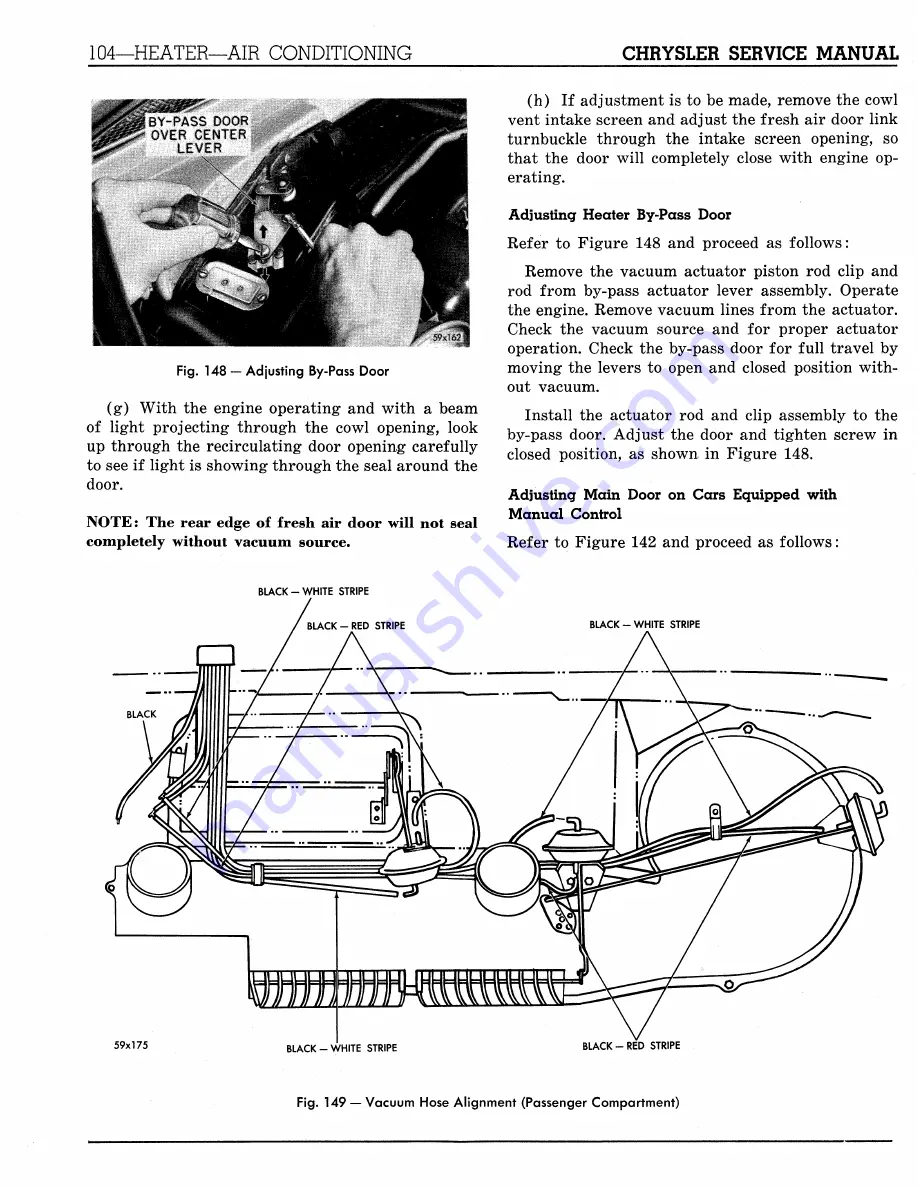 Chrysler Imperial 1959 Service Manual Supplement Download Page 147