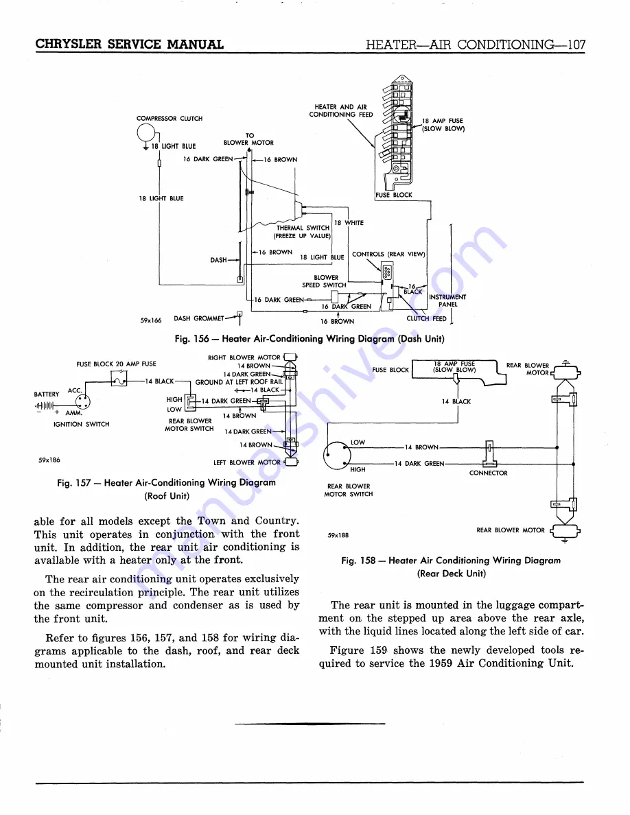 Chrysler Imperial 1959 Service Manual Supplement Download Page 150