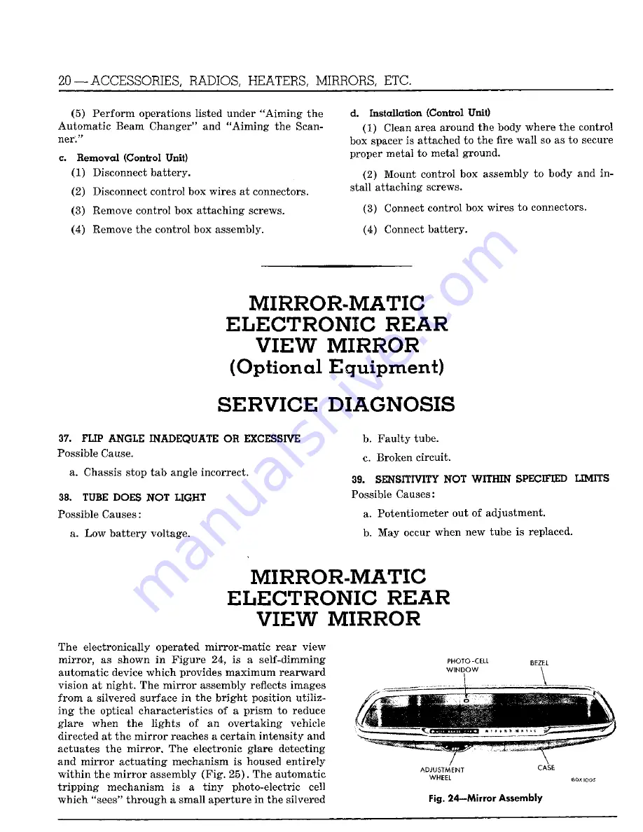 Chrysler Imperial 1960 Service Manual Download Page 38