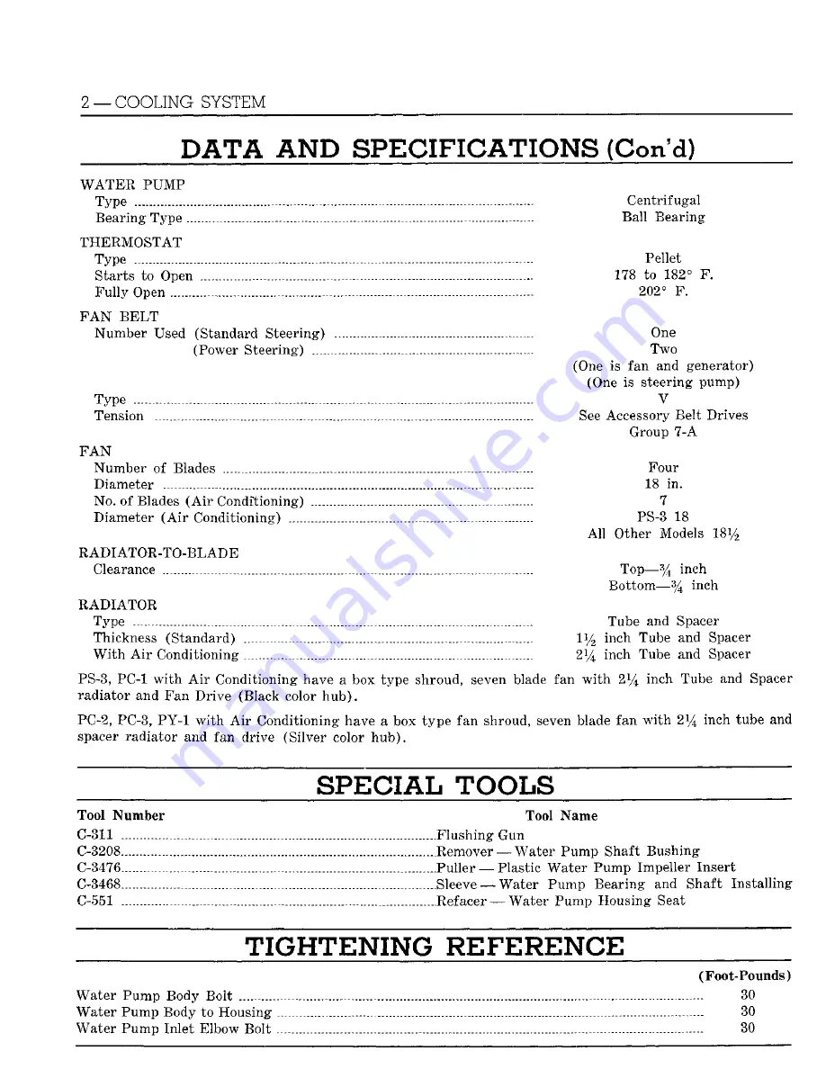 Chrysler Imperial 1960 Service Manual Download Page 139