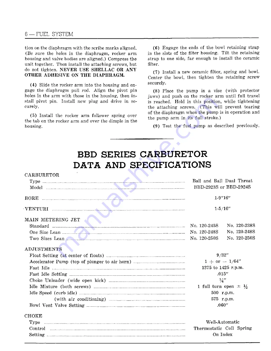 Chrysler Imperial 1960 Service Manual Download Page 282