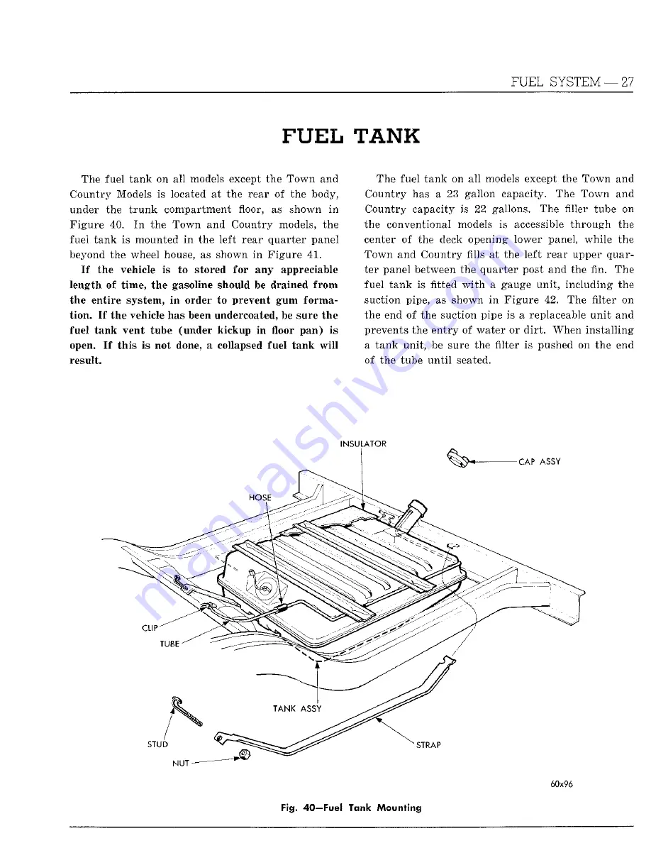 Chrysler Imperial 1960 Service Manual Download Page 303