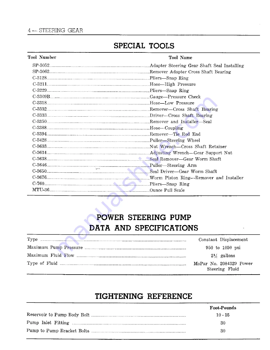 Chrysler Imperial 1960 Service Manual Download Page 324