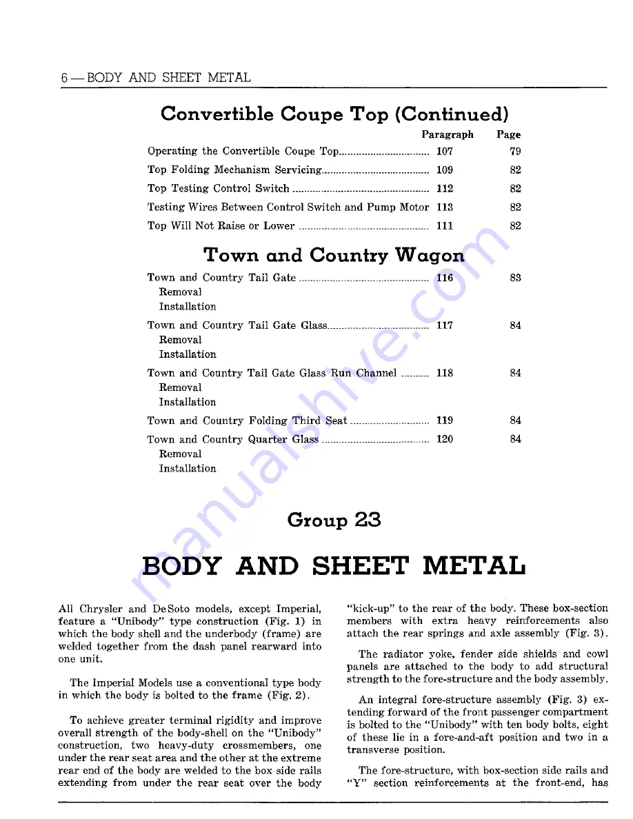 Chrysler Imperial 1960 Service Manual Download Page 477