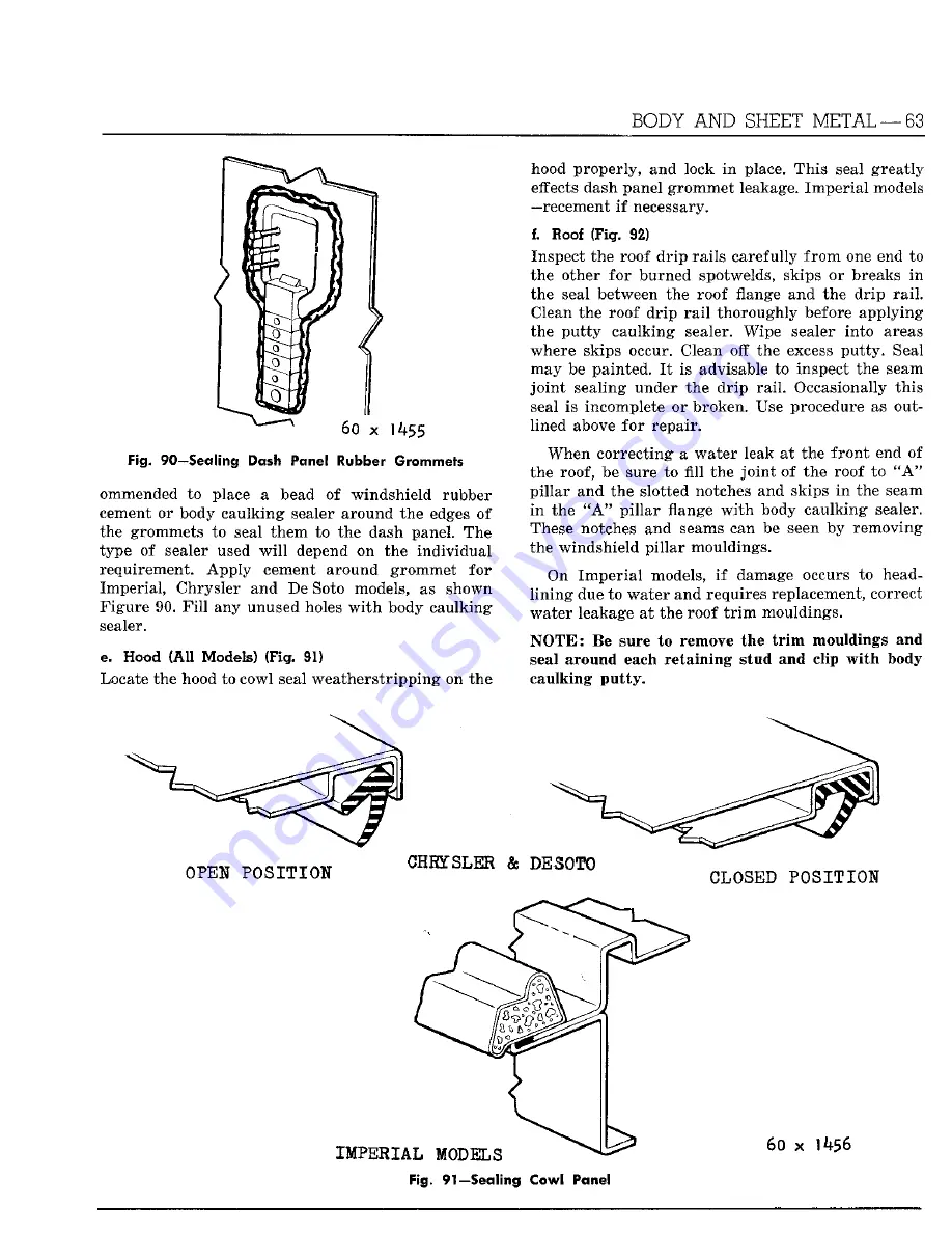 Chrysler Imperial 1960 Service Manual Download Page 534