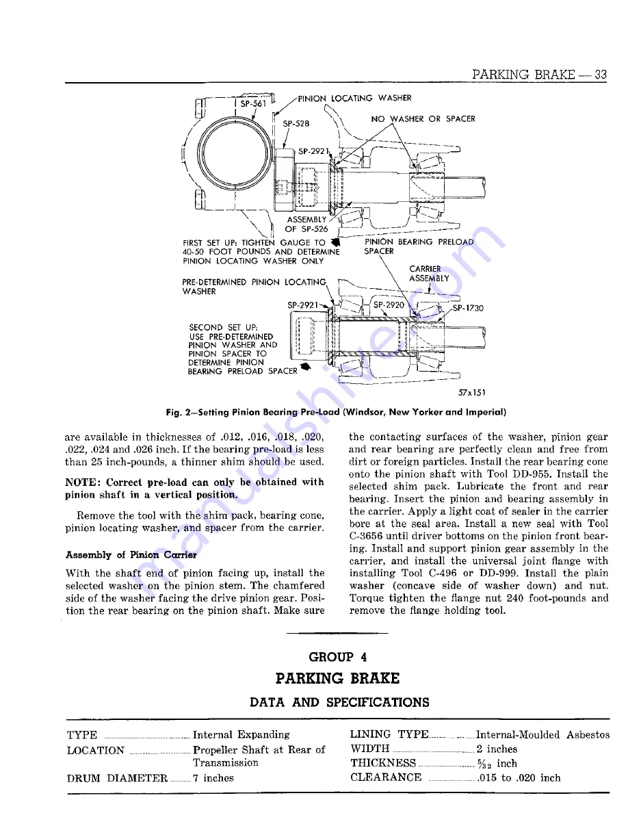 Chrysler Imperial 1960 Service Manual Download Page 659