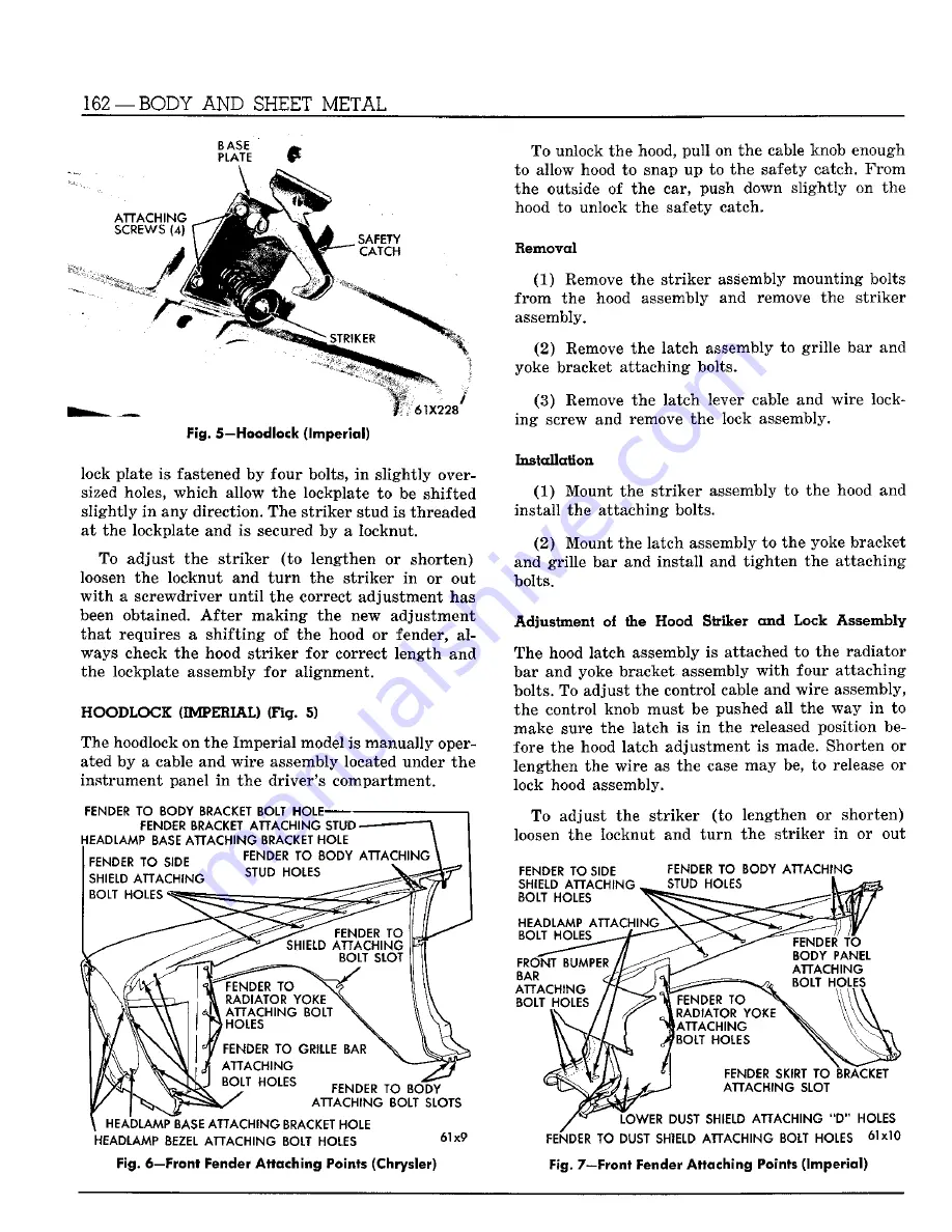 Chrysler Imperial 1960 Service Manual Download Page 782