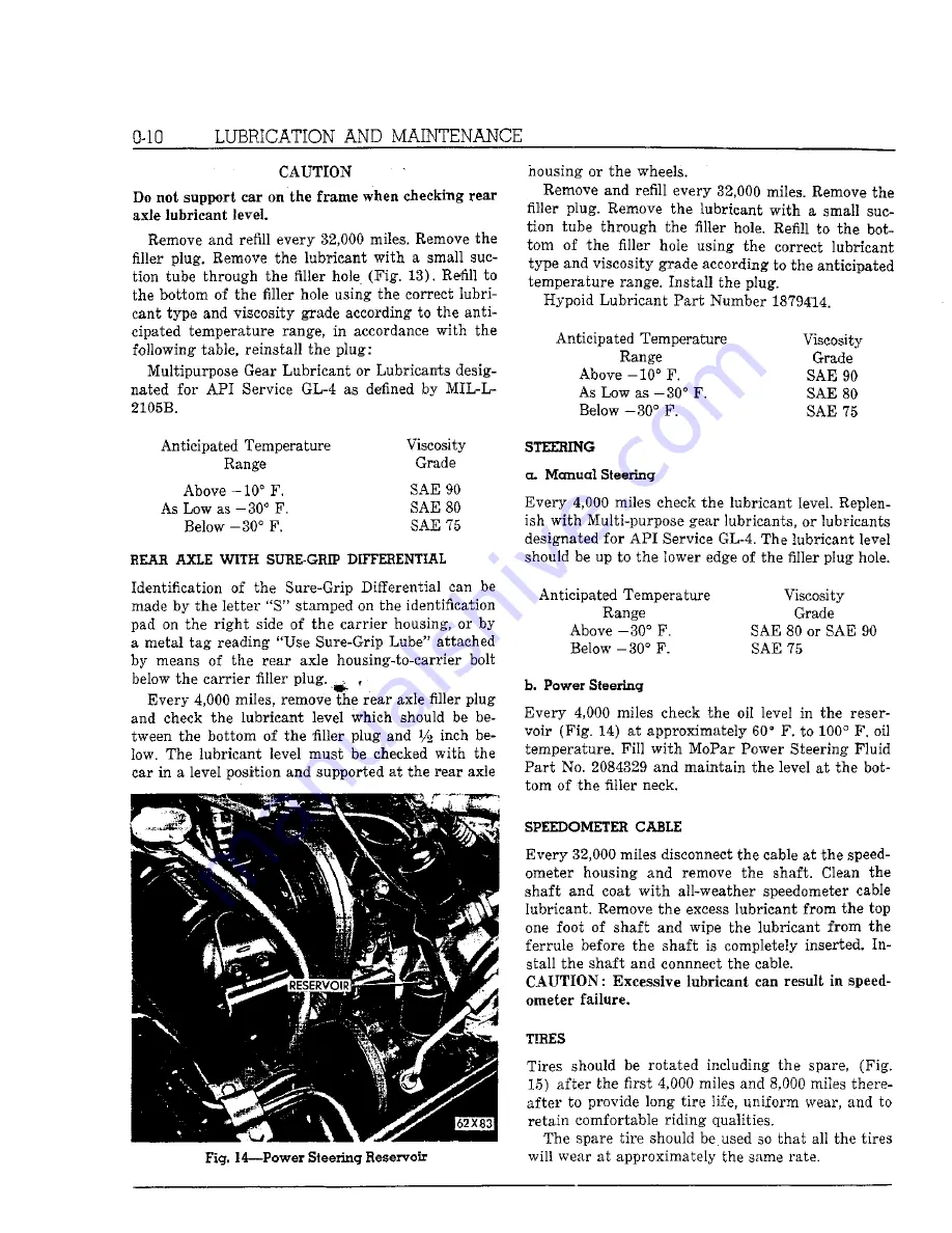 Chrysler Imperial 1962 Service Manual Download Page 19