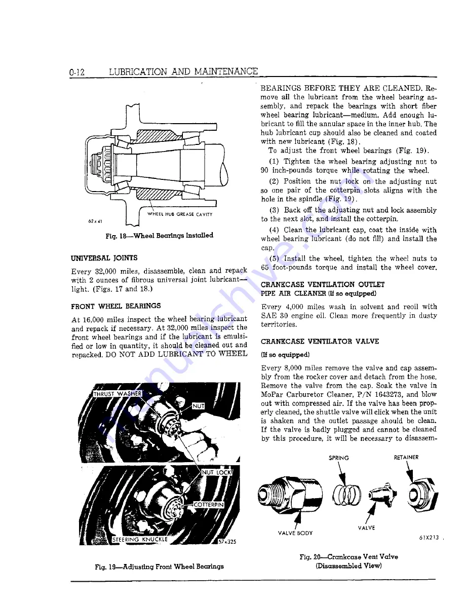 Chrysler Imperial 1962 Скачать руководство пользователя страница 21