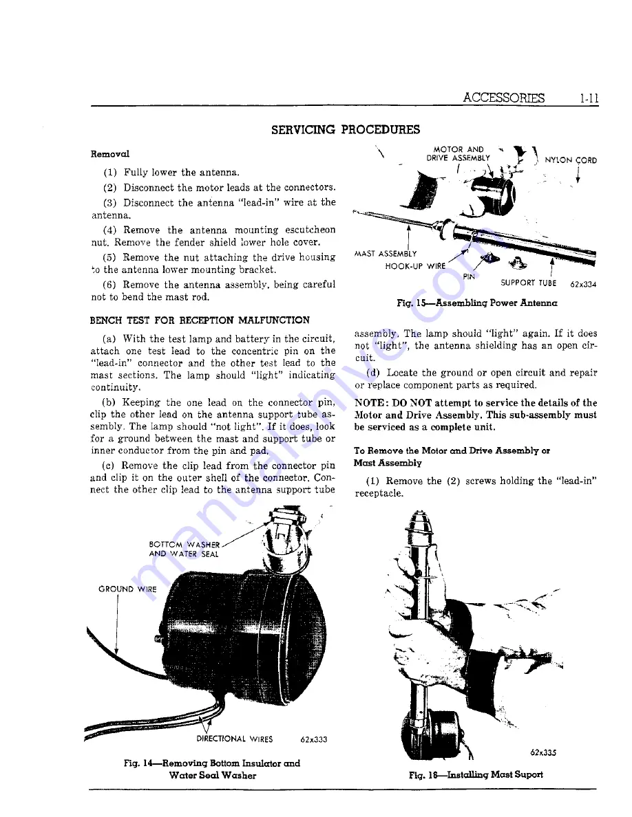 Chrysler Imperial 1962 Service Manual Download Page 42