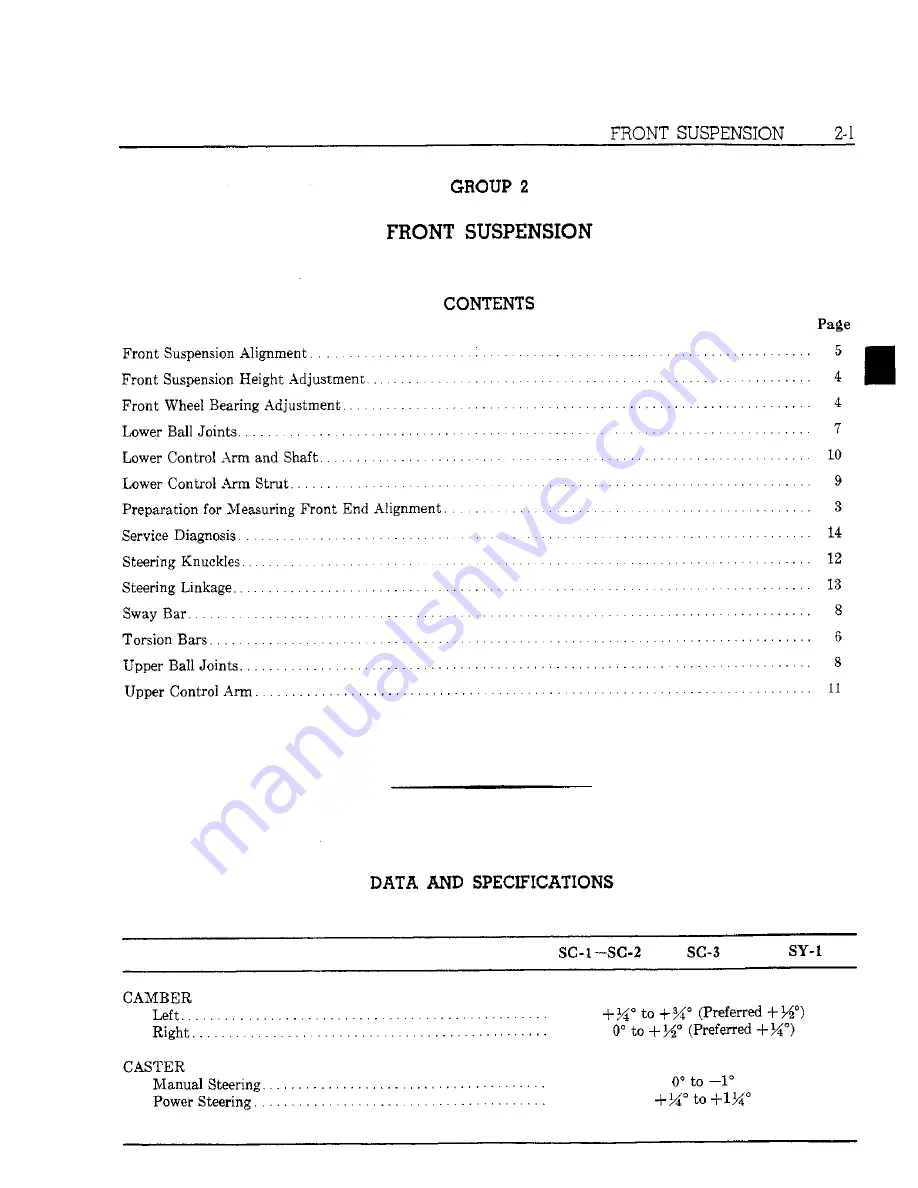 Chrysler Imperial 1962 Service Manual Download Page 69