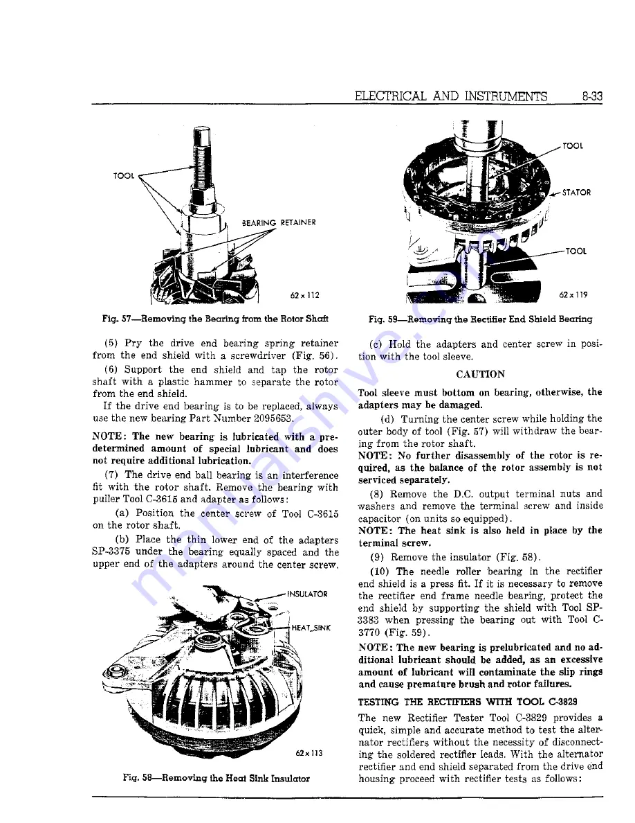 Chrysler Imperial 1962 Service Manual Download Page 185