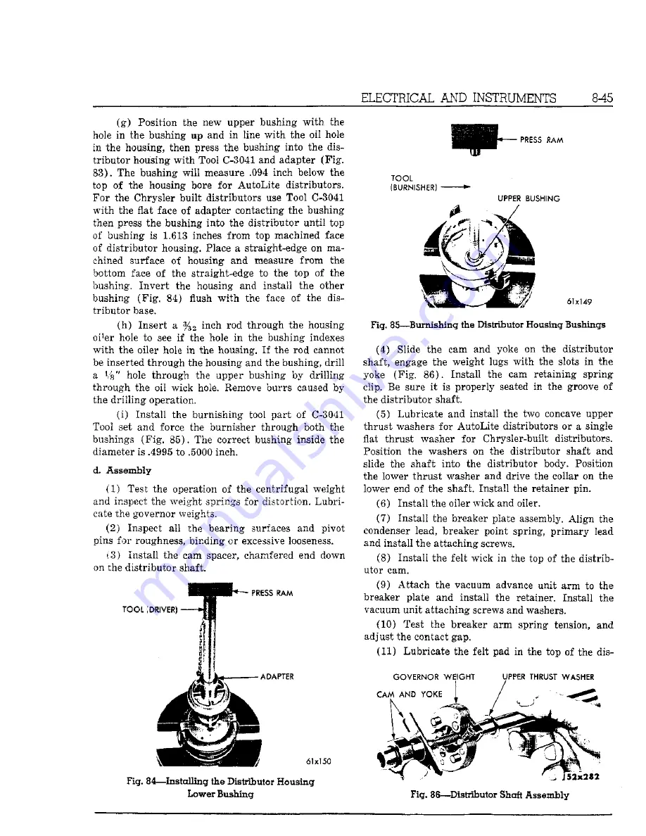 Chrysler Imperial 1962 Service Manual Download Page 197