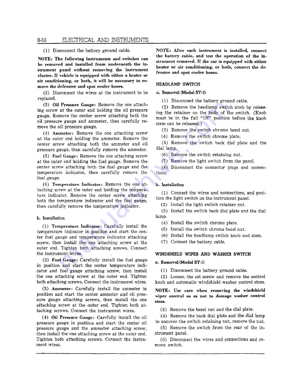 Chrysler Imperial 1962 Service Manual Download Page 218