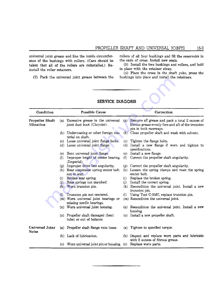 Chrysler Imperial 1962 Service Manual Download Page 362