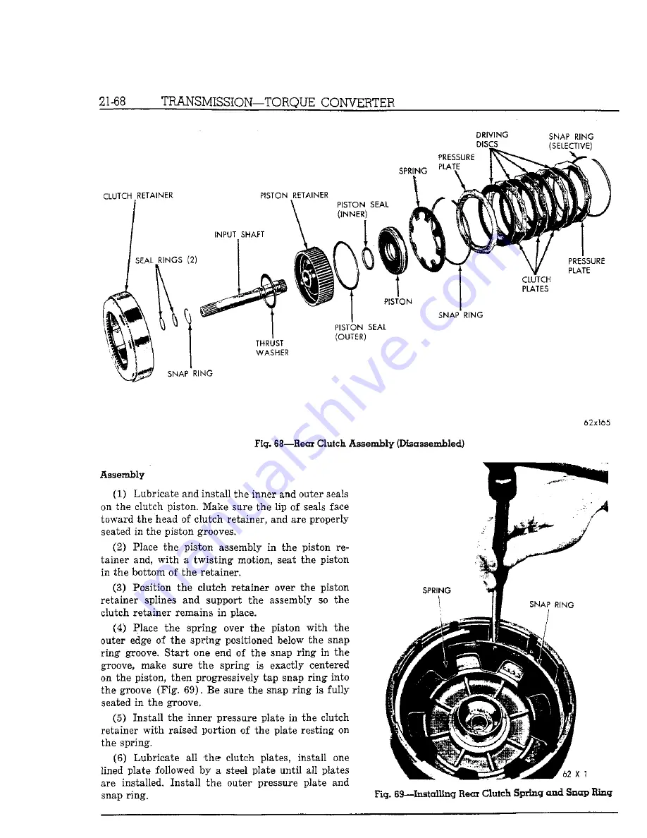 Chrysler Imperial 1962 Service Manual Download Page 474