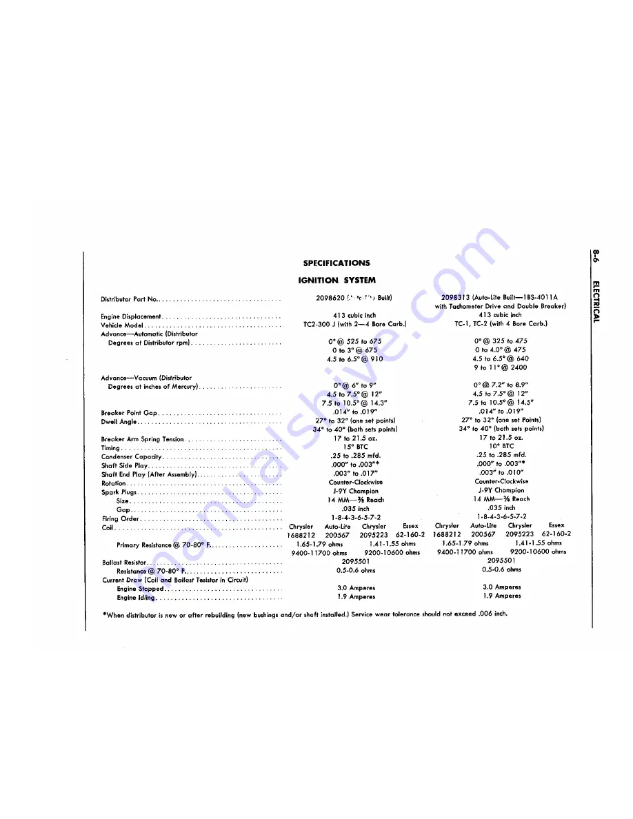 Chrysler Imperial 1963 Service Manual Download Page 132