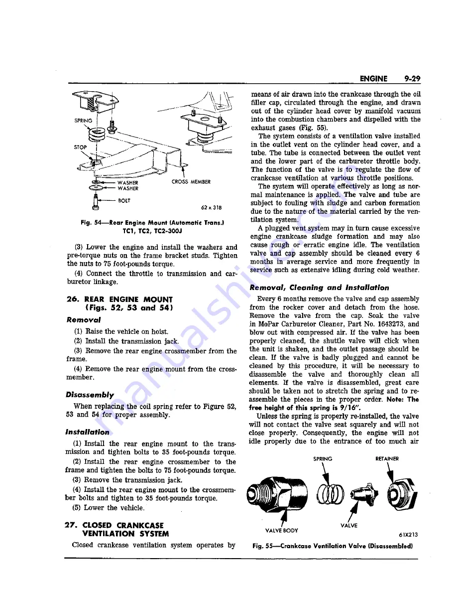 Chrysler Imperial 1963 Service Manual Download Page 247