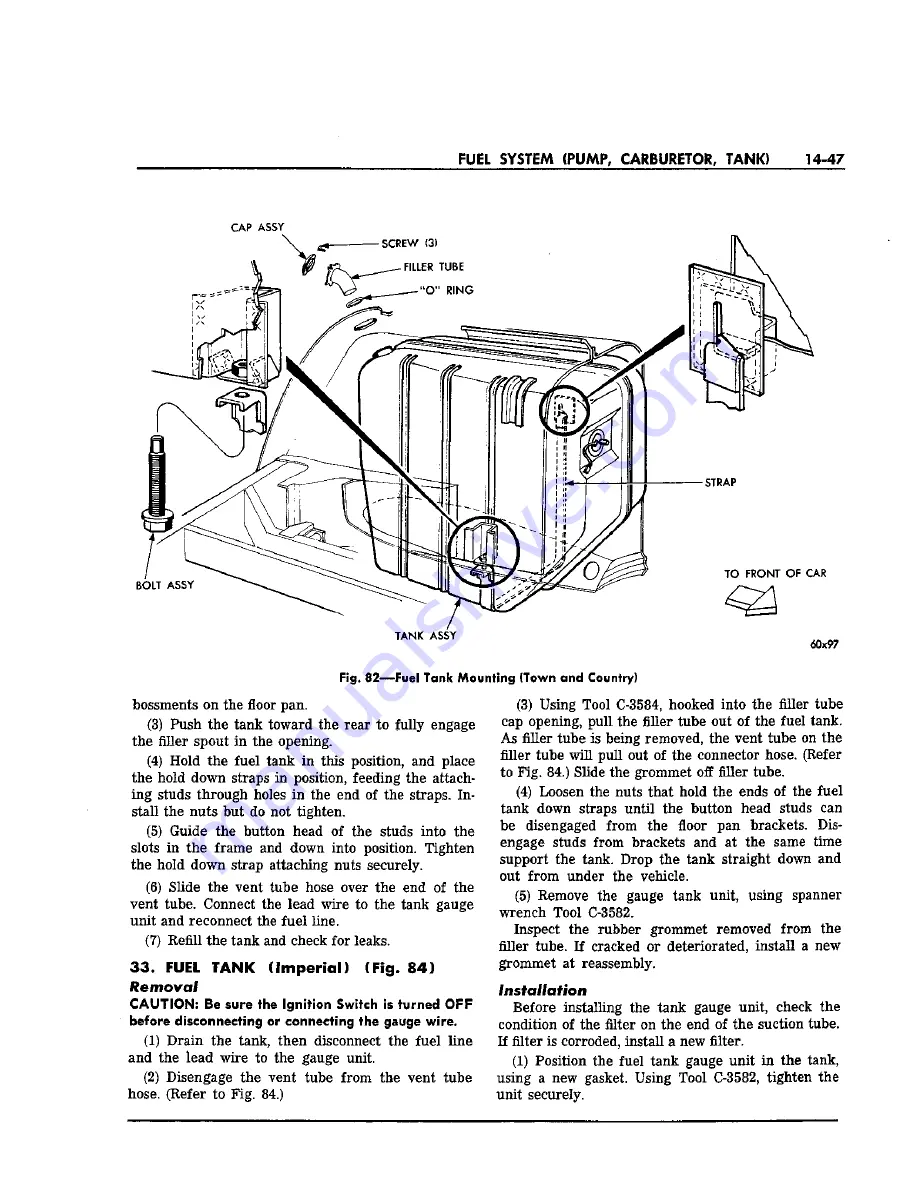 Chrysler Imperial 1963 Service Manual Download Page 312